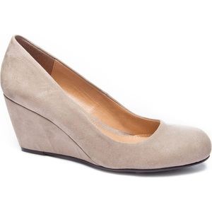 Suede wedges